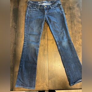 Express Boot Leg Super Low Rise Jeans- 2 Short